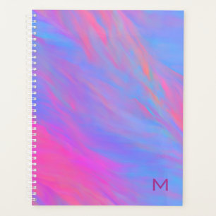Agenda Abstrato Neon Ink Flow