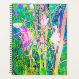 Agenda Abstrato Oriental Lily no Meu Jardim Rubio