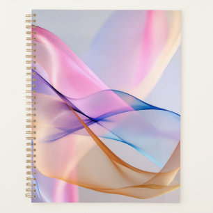 Agenda Abstrato Pastel Tecido Fluxo