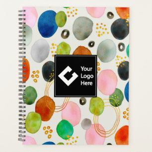 Agenda Abstrato Pebble Dourado Glitter Art 