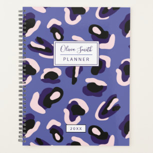 Agenda Abstrato personalizado Roxo de impressão animal