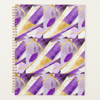Agenda Abstrato Purple Planner