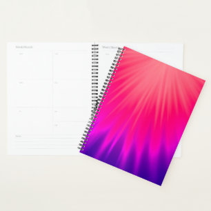 Agenda Abstrato rosa e roxo elegante