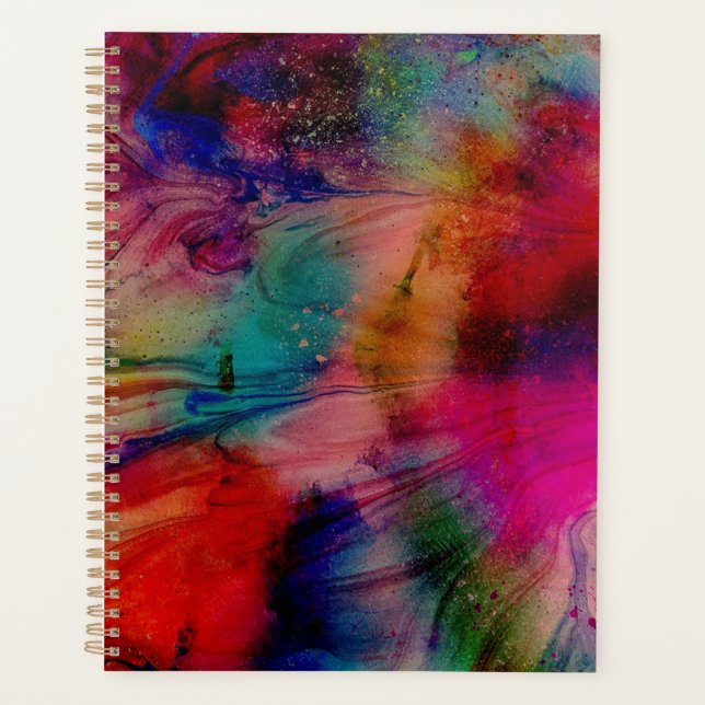 Agenda Abstrato Watercolor (Frente)