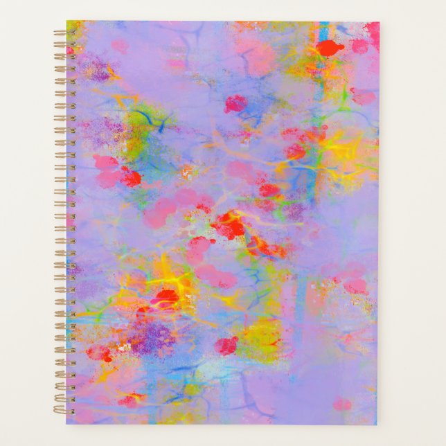 Agenda Abstrato Wildflower Field Design (Frente)