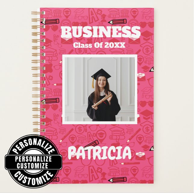 Agenda Acadêmico Personalizado Da Faculdade Pinky Girly (Criador carregado)