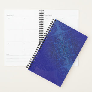 Agenda Aceitação   Medalhões Blue Indigo Violet Boho