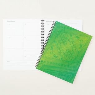Agenda Aceitação Padrão do Shibori Azul Amarelo