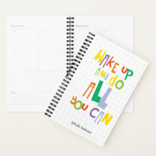 Agenda Acordar E Faça Tudo O Que Puder Colorir