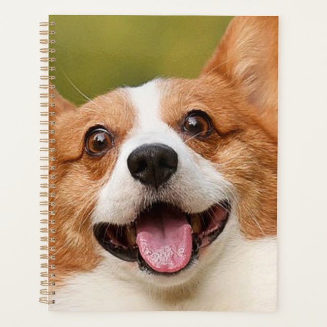 Agenda Adicionar Foto de Cão Personalizada Personalizada (Frente)