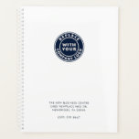 Agenda Adicionar logotipo da empresa DIY Personalizado da<br><div class="desc">Adicione o logotipo,  o endereço e o número de telefone dos seus serviços médicos clicando no botão "Personalizar". Personalize as cores de fundo frontal e traseira com a sua marca.</div>