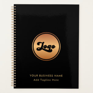 Agenda Adicionar logotipo de empresa Dourado personalizad