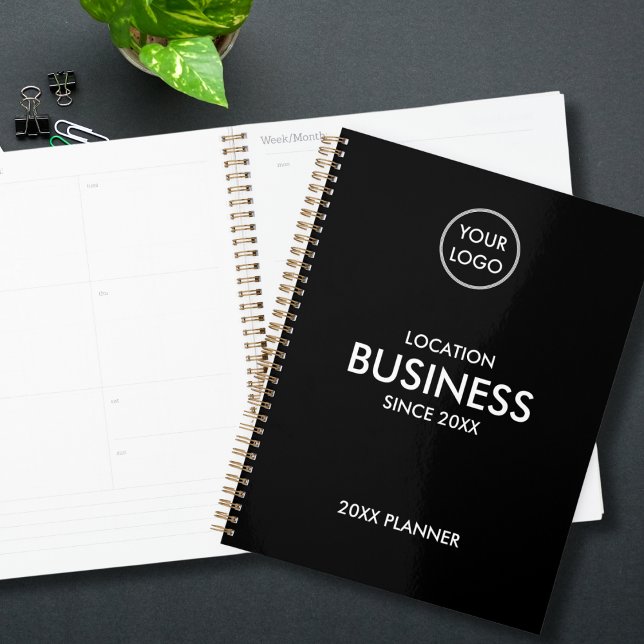 Agenda Adicionar Logotipo Simples, preto Personalizado (Criador carregado)