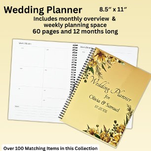 Agenda Adicione Nomes Etc, Casamento De Flores Amarelas O