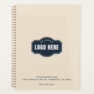 Agenda Adicione o logotipo de sua empresa minimalista ele