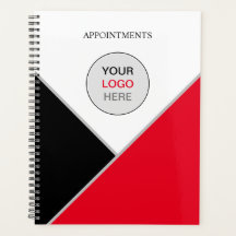 Adicione o seu logotipo Livro de compromisso branc