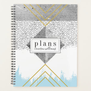 Agenda Adicione seu nome Abstrato Modern Design