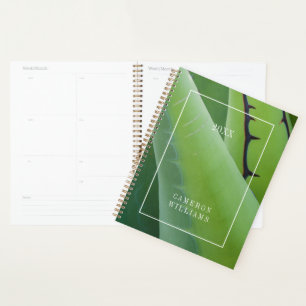 Agenda Adicione Seu Nome Close Up De Agave