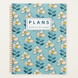 Agenda Adicione seu nome   Folha Floral Moderna do Sécul