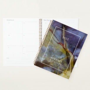 Agenda Adicione Seu Nome Jaspe Roxo