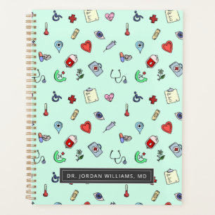 Agenda Adicione seu nome   Padrão De Ícone Médico Cute