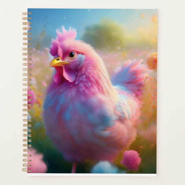 Agenda Adorable Pink Chicken Planner  (Frente)