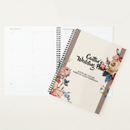 Agenda adorada planejadora de casamento