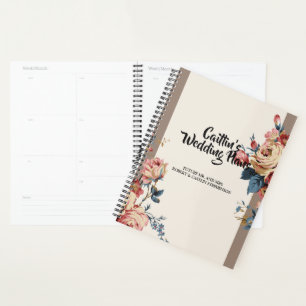 Agenda adorada planejadora de casamento