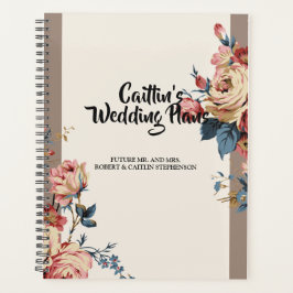 Agenda adorada planejadora de casamento