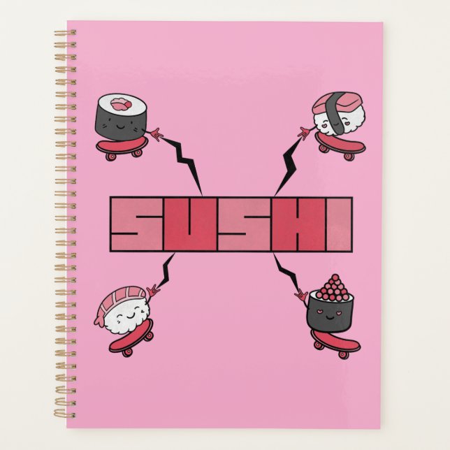 Agenda Adoramos Sushi - Sushi Love - ASL ILY Obsession (Frente)