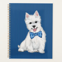 Adorável Planeador de Terrier Branco da Highland O