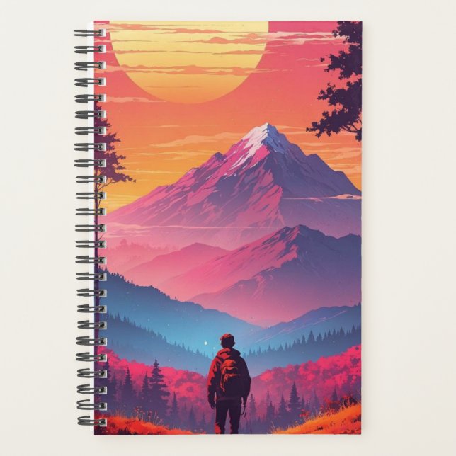 Agenda Adventure Aguarda: Notebook Scenic Mountain" (Frente)