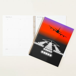 Agenda Aeronave Sunset Airplane - Luzes de pista