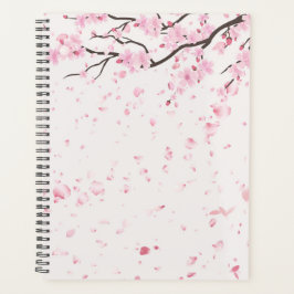 Agenda Aesthetic Sakura Pink Flowers Personal planner