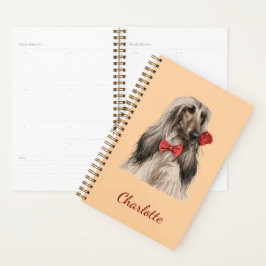Agenda Afghan Hound Personalizado com Nome Personalizado