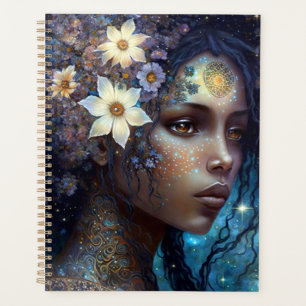 Agenda Afro-americano Deusa Negra Rainha Fantasia Art P