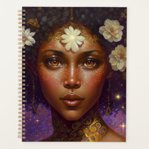 Agenda Afro-americano Deusa Negra Rainha Fantasia Art P