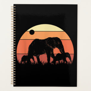 Agenda Afro-Elefante da Família Animal do Detentor de Zoo