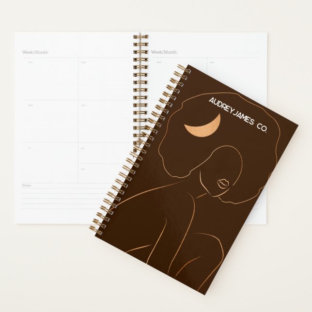 Agenda Afro Moon Girl Planner (Exibição)