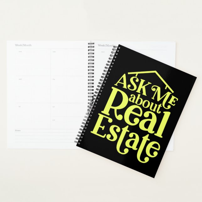Agenda Agente Imobiliário Funny Gift Home Broker Realtor  (Exibição)