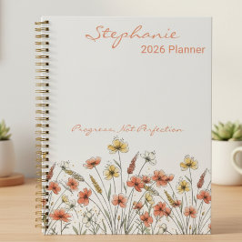 Agenda Agradecimento ao Professor Floral Botânico de Flor