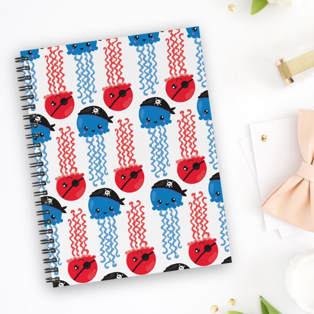 Agenda Água-viva pirata, padrão de água-viva, animais mar (Criador carregado)