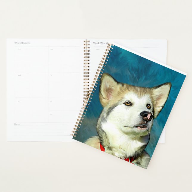 Agenda Alaskan Malamute Dog Art (Exibição)
