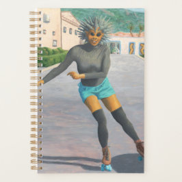 Agenda Alienígena Roller Skating Fantasy Art Planner
