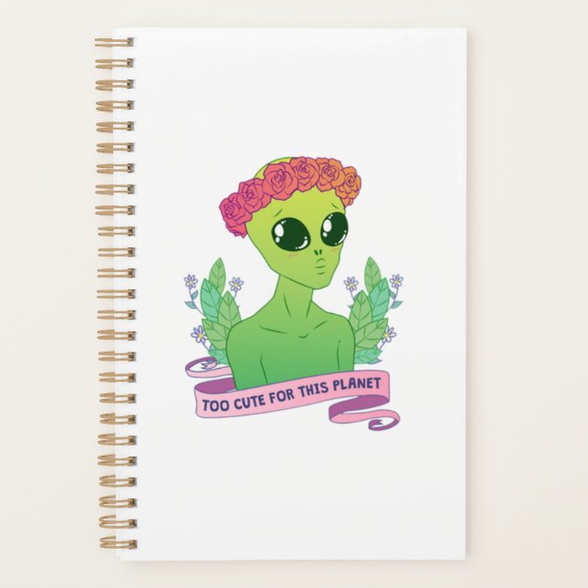 Agenda Alienígena Verde Fofo (Frente)
