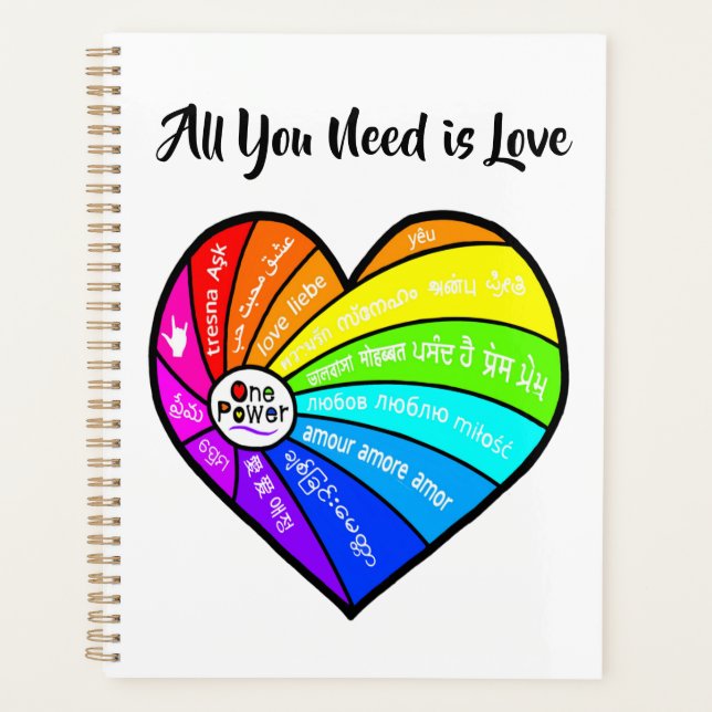 Agenda All You Need is Love (Frente)