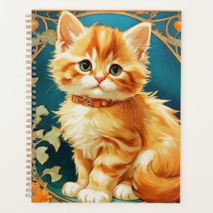Agenda Alphonse Mucha Art Nouveau Cat