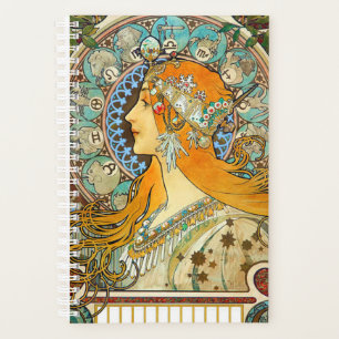 Agenda Alphonse Mucha Art Nouveau Zodiac
