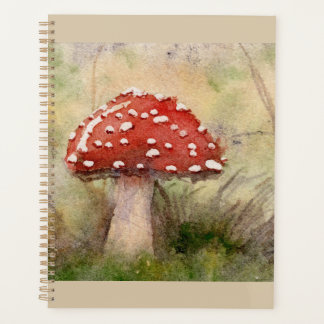 Agenda Amanita Muscaria Fly Agaric Aquarela Cogumelo 