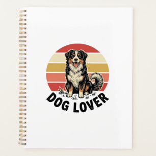 Agenda Amante de Cães Gravura Vintage Desenho de Cão Fofo
